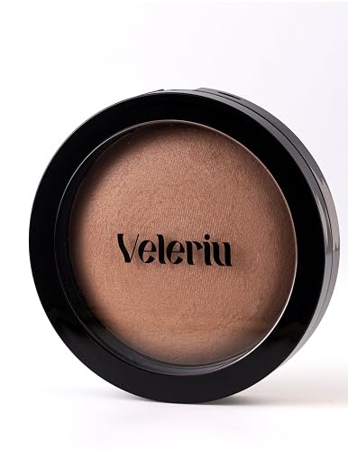 Veleriu Baked Bronzing Powder, Radiant and Matte Finish, Buildable Coverage, Paraben Free (Nevis) Beauty & Personal Care Veleriu