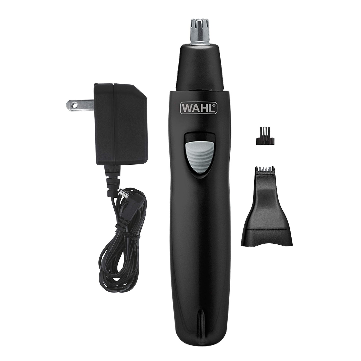 Wahl Groomsman Rechargeable Precision Trimmer for Hygienic Grooming with Rinsable, Interchangeable Heads for Eyebrows, Neckline, Nose, Ears, & Other Beauty and Personal Care Wahl