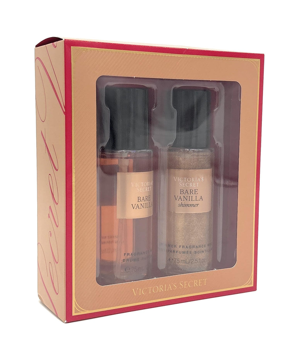 Victoria's Secret Bare Vanila Mini Fragrance Mist 2pc Gift Set: