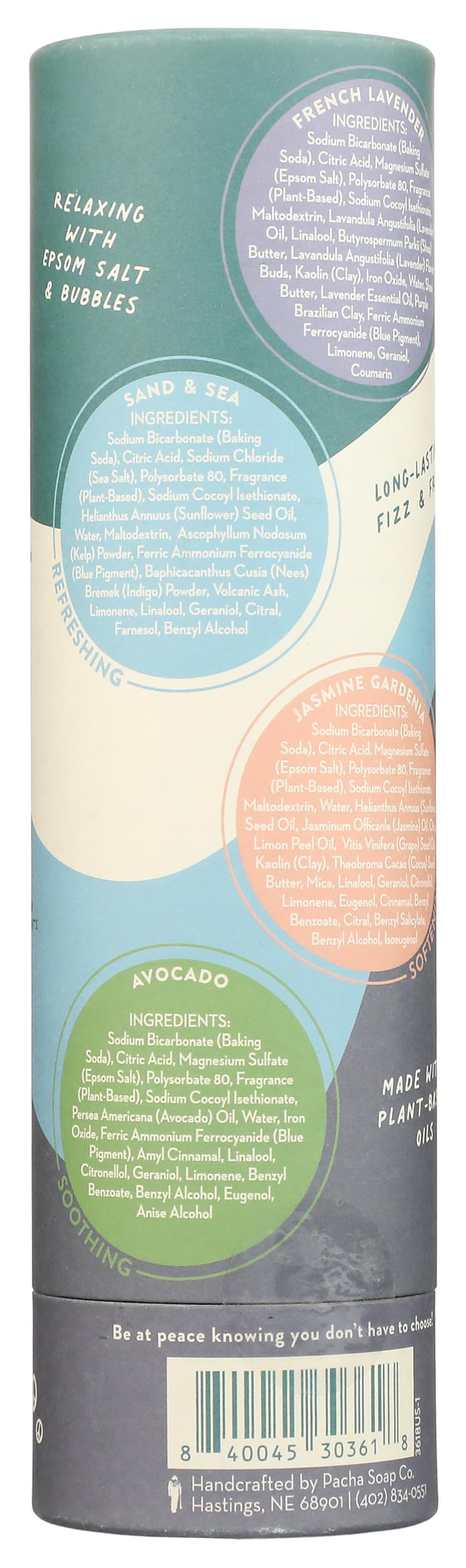 PACHA SOAP Pacha Peaces Froth Bomb Variety Pack, 8 OZ Beauty & Personal Care Pacha Soap Co