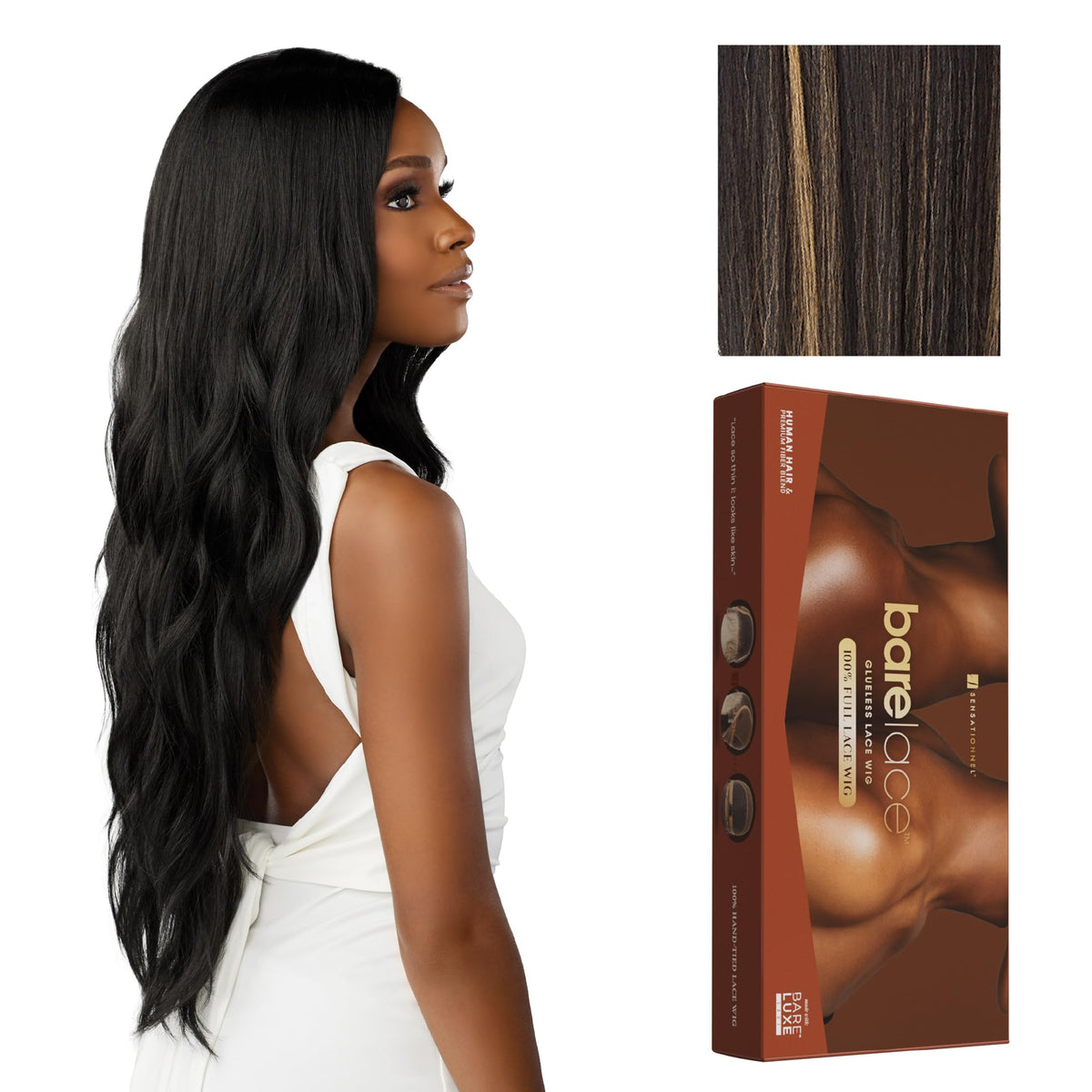Sensationnel Bare Lace FullLaceWig-Unit 5, BALAYAGEGOLD