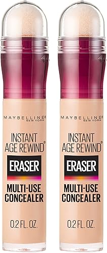 Maybelline Instant Age Rewind Eraser Dark Circles Treatment Multi-Use Concealer, Light, 0.2 Fl Oz, 2 Count Beauty & Personal Care MAYBELLINE