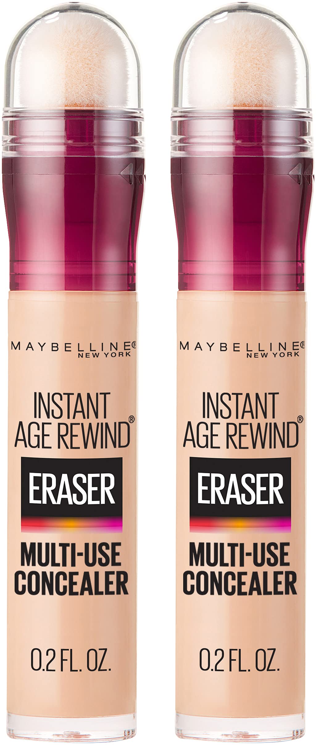 Maybelline Instant Age Rewind Eraser Dark Circles Treatment Multi-Use Concealer, Light, 0.2 Fl Oz, 2 Count Beauty & Personal Care MAYBELLINE