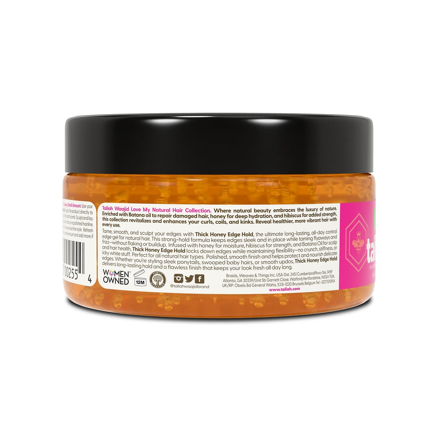 Taliah Waajid Love My Natural Hair Thick Honey Edge Hold 8oz - Extra Hold Edge Control with Honey - Non-Flaking, Moisturizing, Long-Lasting Hold Beauty & Personal Care Taliah Waajid black earth products