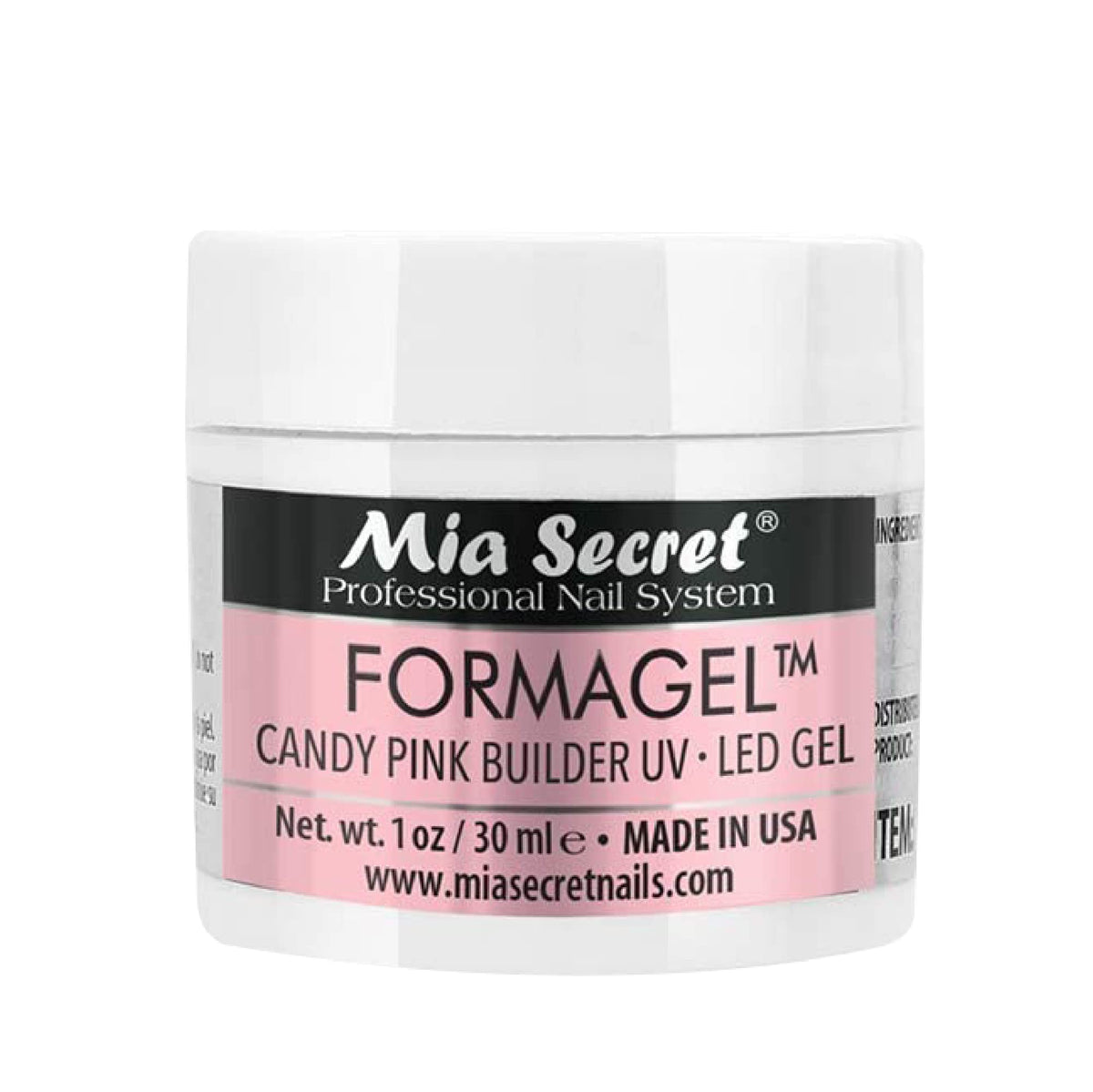 Mia Secret Nudes 1oz Formagel Gel Nail Builder - UV Led Gel - Cover Blush - Cover Tan - Candy Pink Pick Yours (Candy Pink)