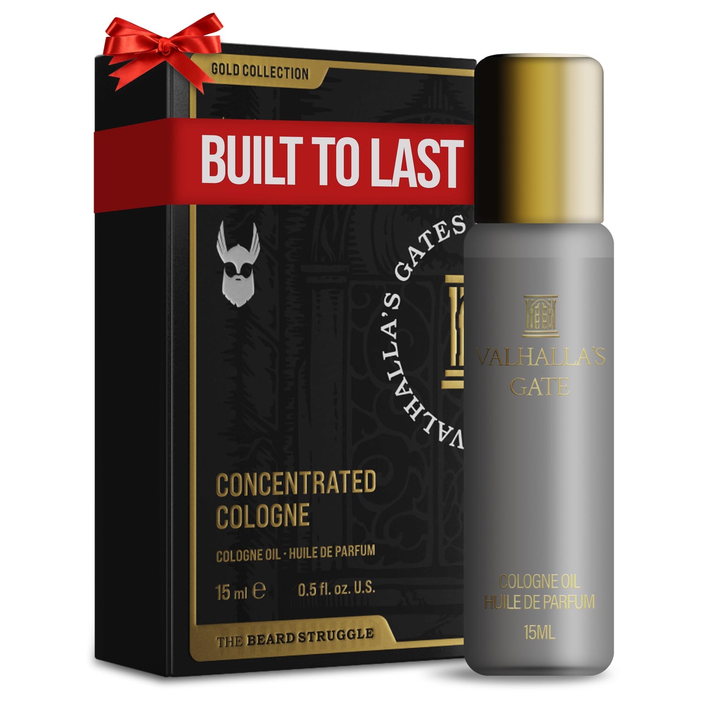 Concentrated Cologne for Men by Beard Struggle - 6x More Longer Than Traditional Colognes - Gold Collection - Valhalla's Gates - Mens Cologne, 15 mL Beauty & Personal Care The Beard Struggle