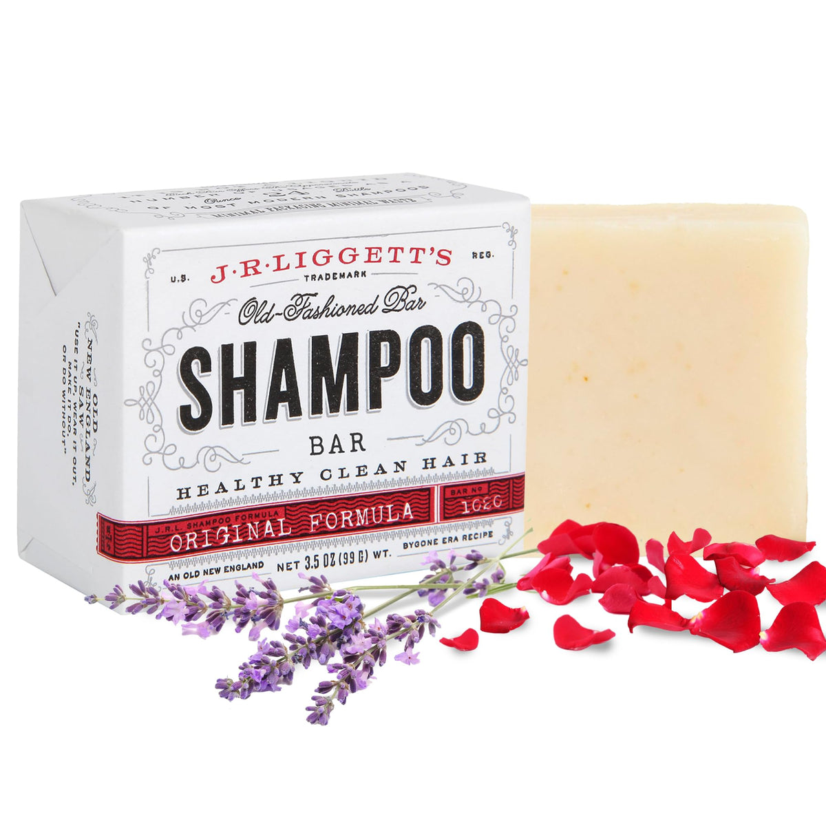 J·R·LIGGETT'S Shampoo Bar - Original Formula, All Natural Solid Bar Shampoo for Hair with Coconut Oil & Castor Oil, Sulfate Free, GMO Free, Gentle Beauty & Personal Care J·R·LIGGETT'S