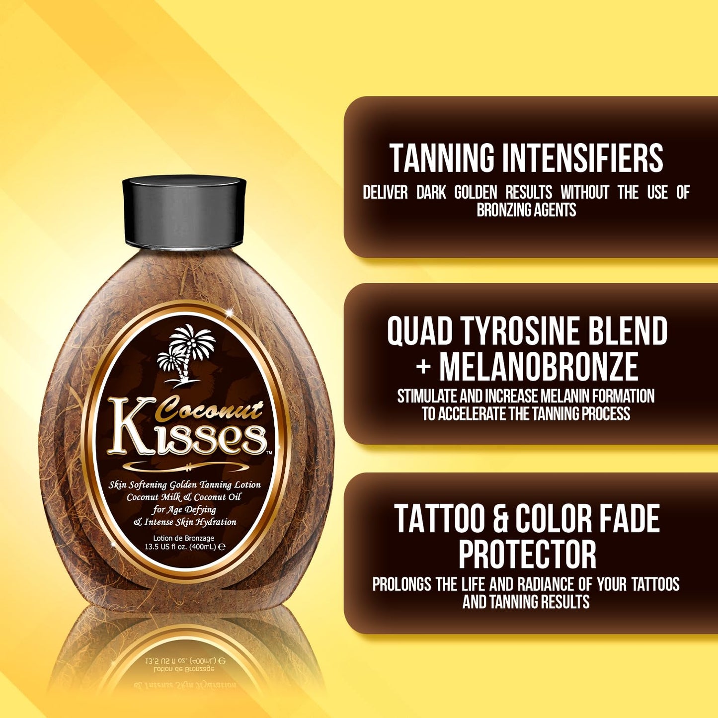 Ed Hardy Coconut Kisses Golden Tanning Lotion Cruelty Free, Gluten Free, Mineral Oil Free, DHA Free for All skin type, 13.5oz Beauty & Personal Care ED HARDY