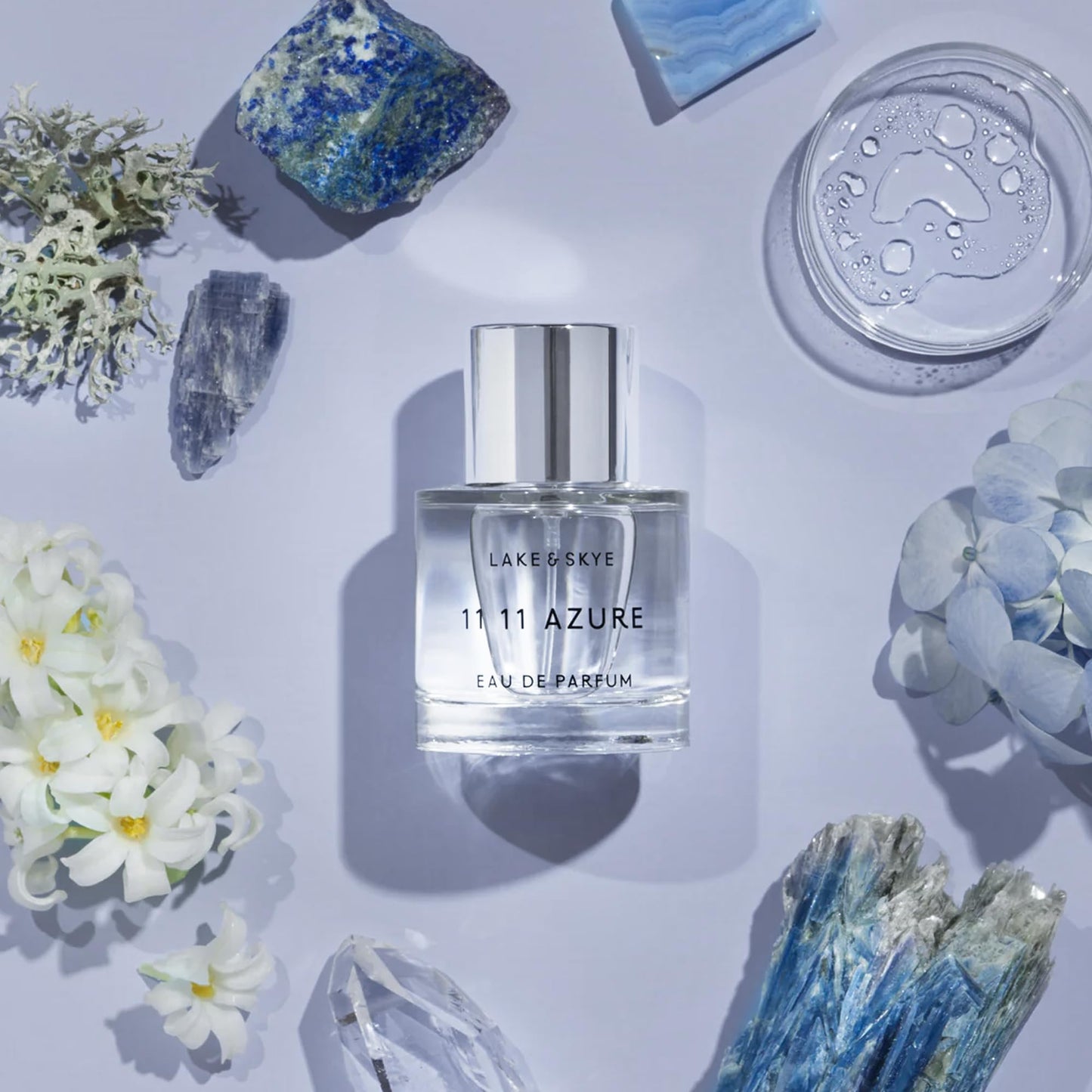 Lake & Skye 11 11 Azure Eau de Parfum, 1.7 fl oz (50 ml) - Aquatic, Floral, Skin Musk, Clean, Vegan, Paraben-Free, Cruelty-Free Beauty & Personal Care Lake & Skye
