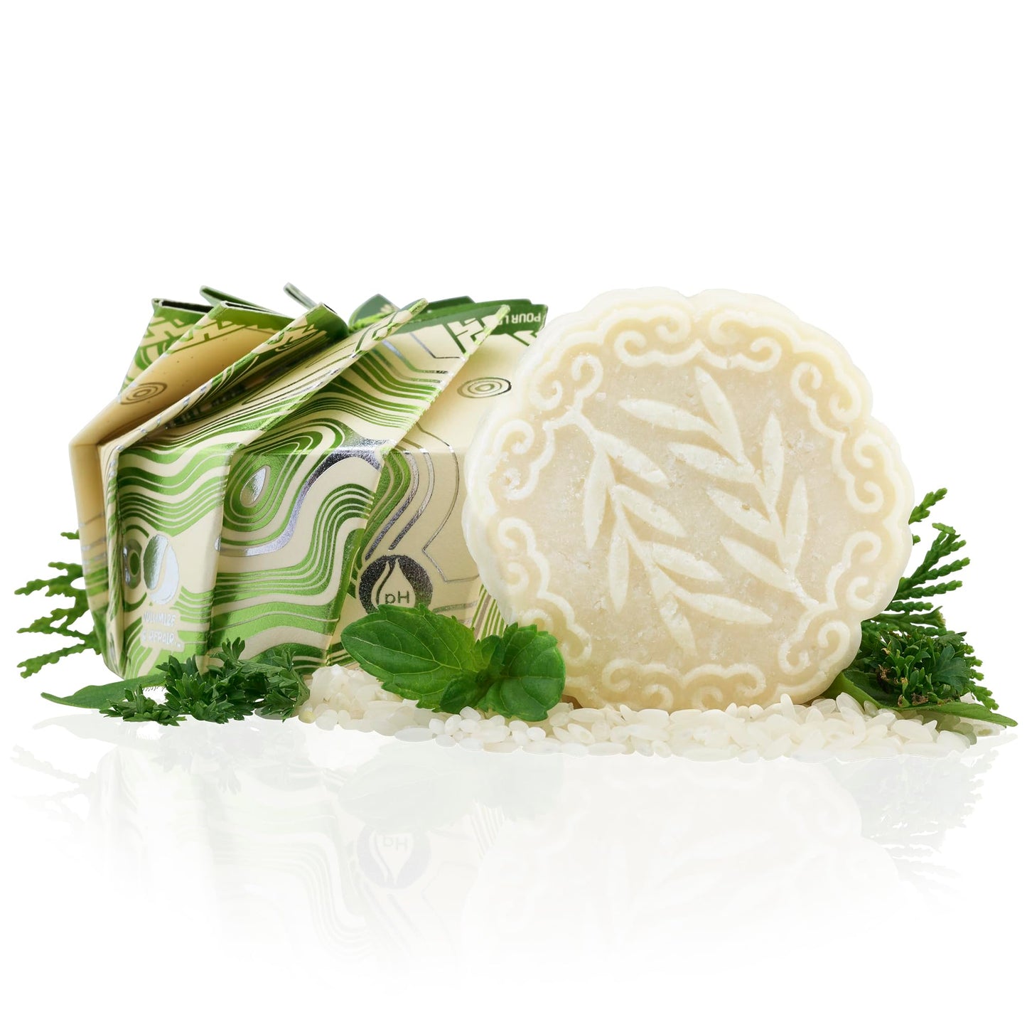 Viori Tea Tree Mint Essential Oil Shampoo Bar Made with Rice Water - Handcrafted All Natural Shampoo Bars - Sulfate Free Beauty & Personal Care Viori