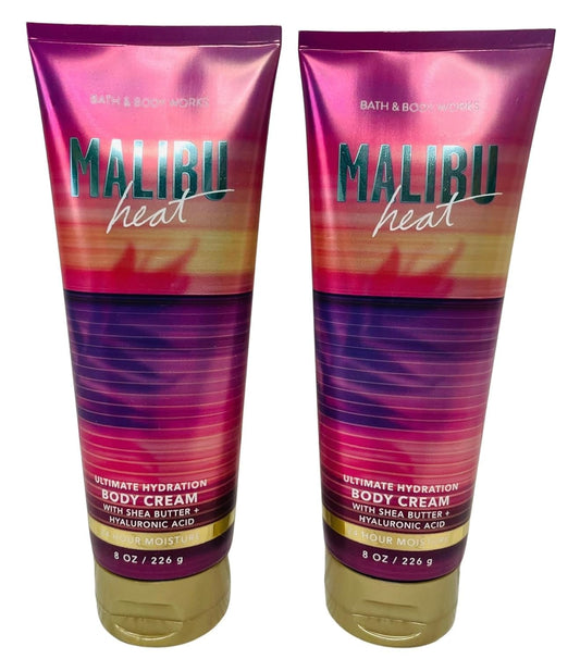 Bath & Body Works Malibu Heat Ultimate Hydration Body Cream 8 Ounces Pack of 2 Beauty & Personal Care Bath & Body Works