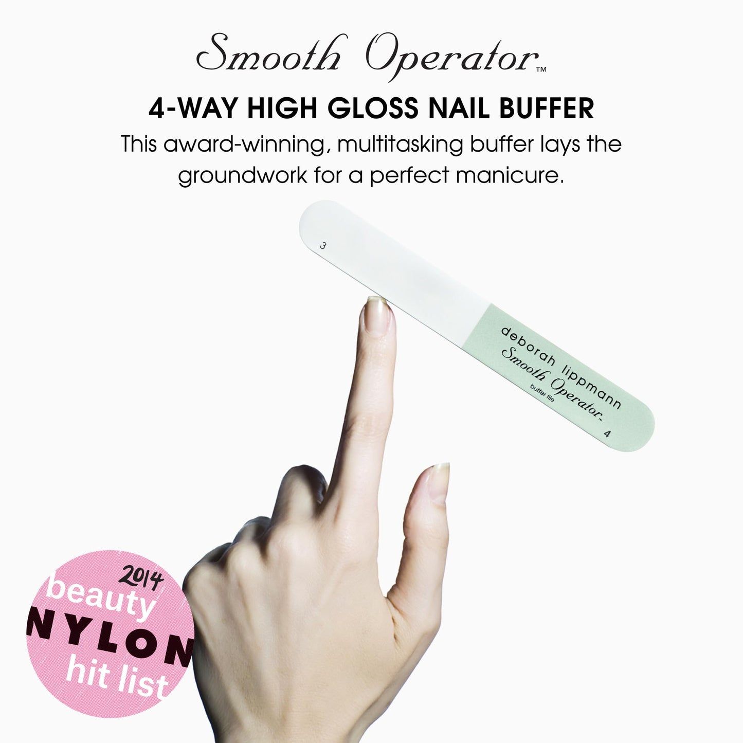 Deborah Lippmann Smooth Operator Nail Buffer File | 4-Way High Gloss Nail Buffer Beauty & Personal Care Deborah Lippmann