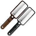 Microplane Colossal Foot File, Black and Brown - The Original Stainless-Steel Foot Scraper, Dead Skin/Callus Remover for Feet, Foot Scrubber, Pedicure Beauty & Personal Care Microplane