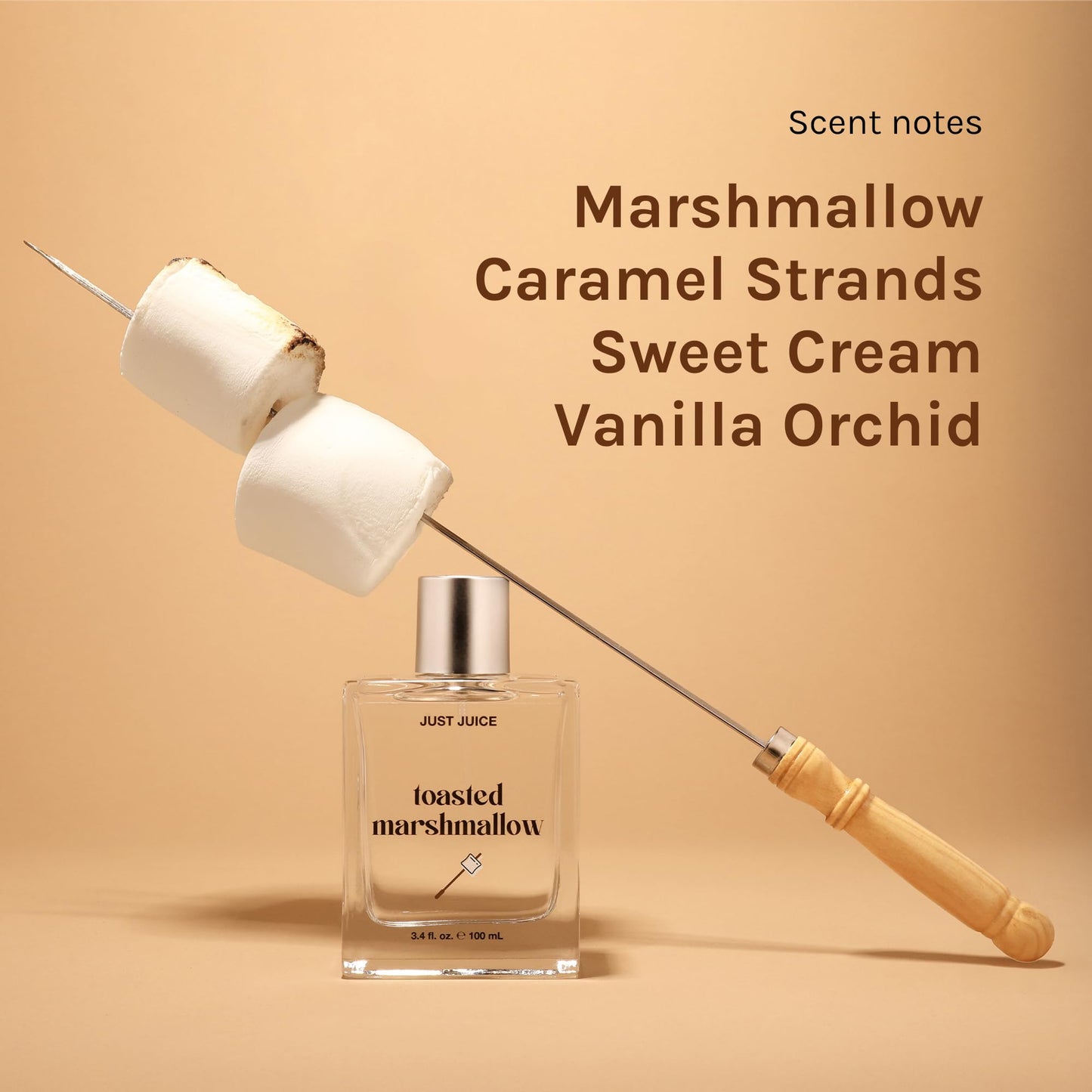 Just Juice Toasted Marshmallow - Vanilla Perfume for Women and Men - Gourmand Perfume with Caramel, Marshmallow, Amber Notes - 3.4 oz Beauty & Personal Care Just Juice