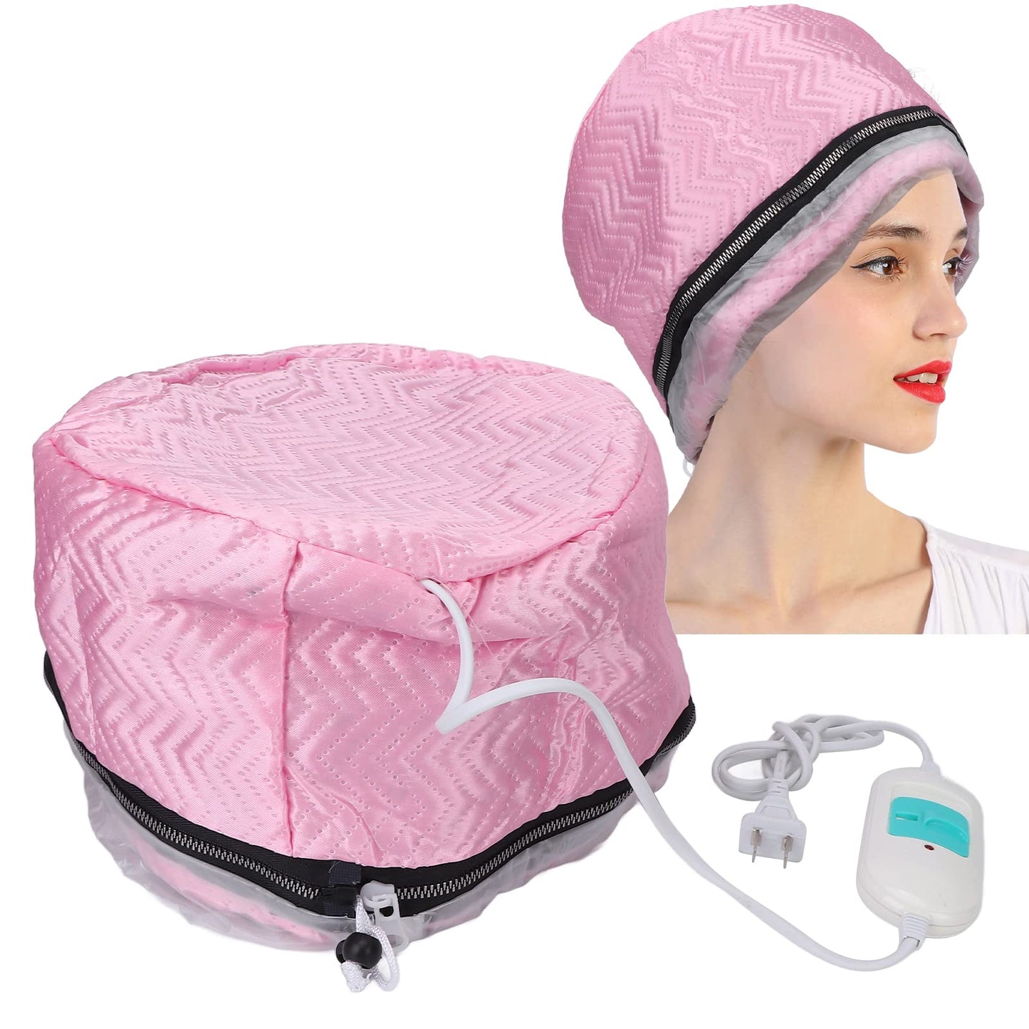 Hair Steamer Deep Conditioning Heat , Hair Thermal Temperature Adjustable Deep Conditioning Electric Heat , Reusable Shower , Gifts for Women Beauty and Personal Care Pongnas