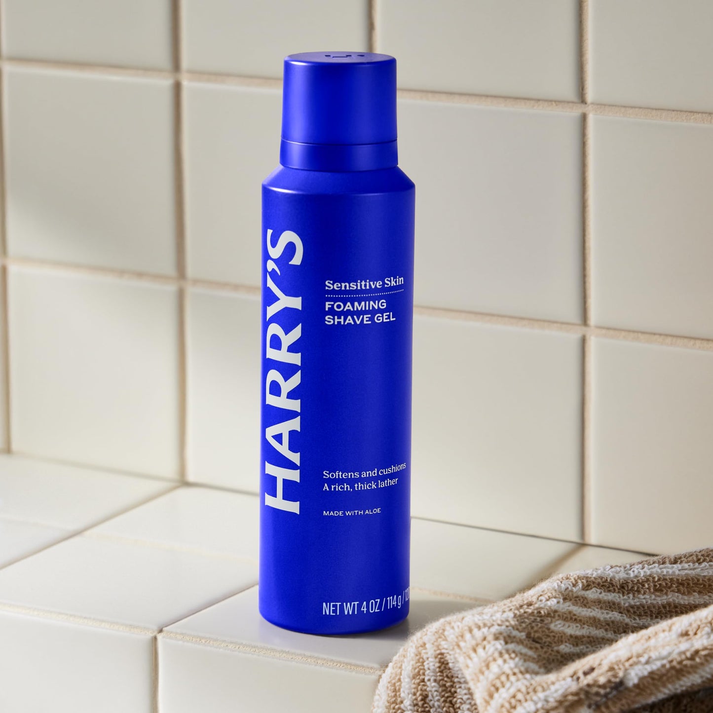 Harry's Original Shaving Kit for Men - Razor Handle, 3 Razor Blade Refills, Foaming Shave Gel, and Travel Blade Cover - German Engineered - Ocean Blue Beauty and Personal Care Harry's