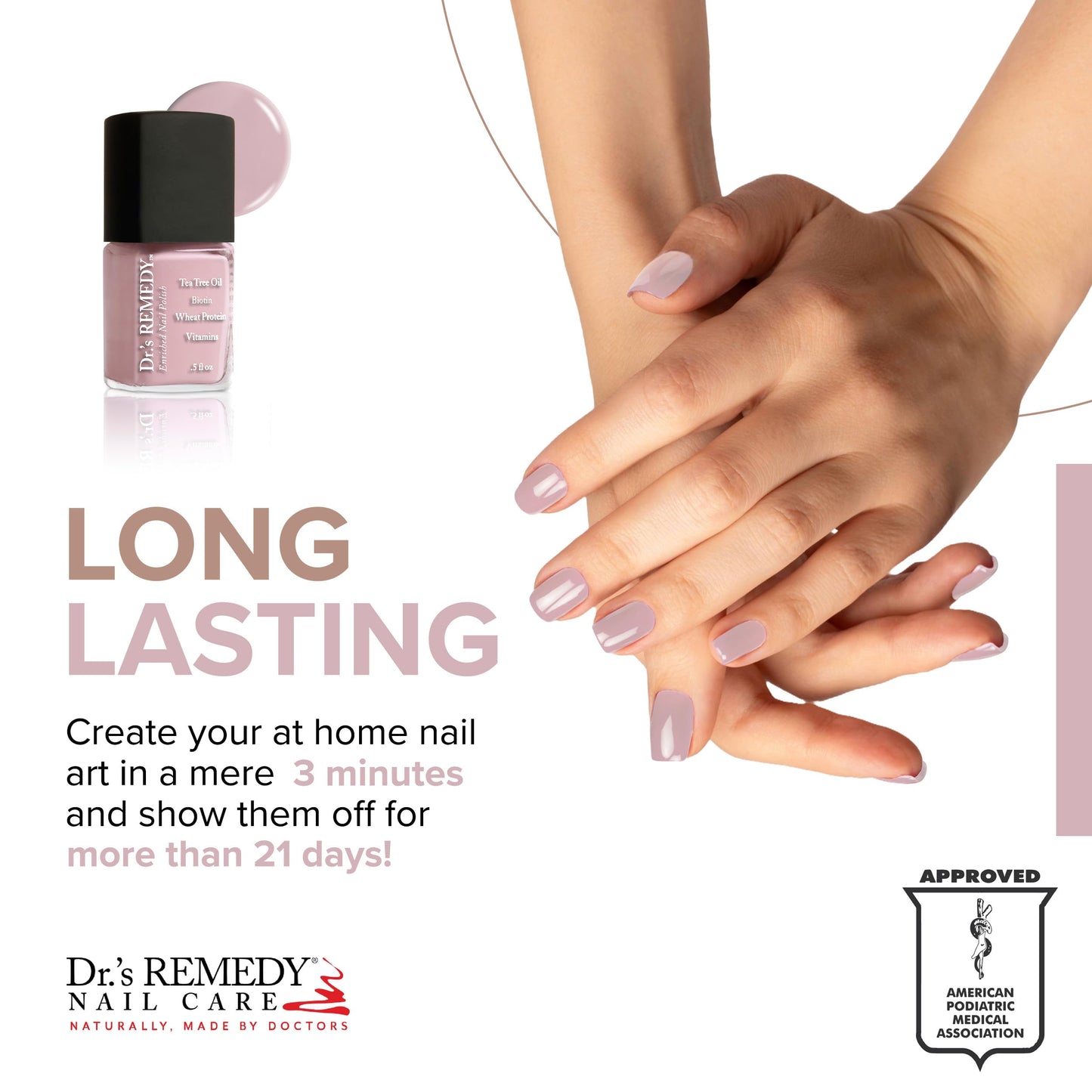 Dr’s Remedy Enriched Nail Polish: Non Toxic, All Natural, and Organic - Doctor Formulated: Strengthens, Restores, Heals, and Protects '24-Free' Beauty & Personal Care Dr.'s Remedy