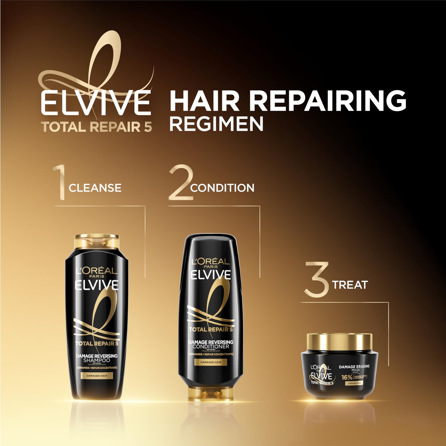 L'Oreal Paris Elvive Total Repair 5 Damage-Erasing Balm with Almond and Protein, 8.5 Ounce (Packaging May Vary) Beauty & Personal Care L'Oreal Paris