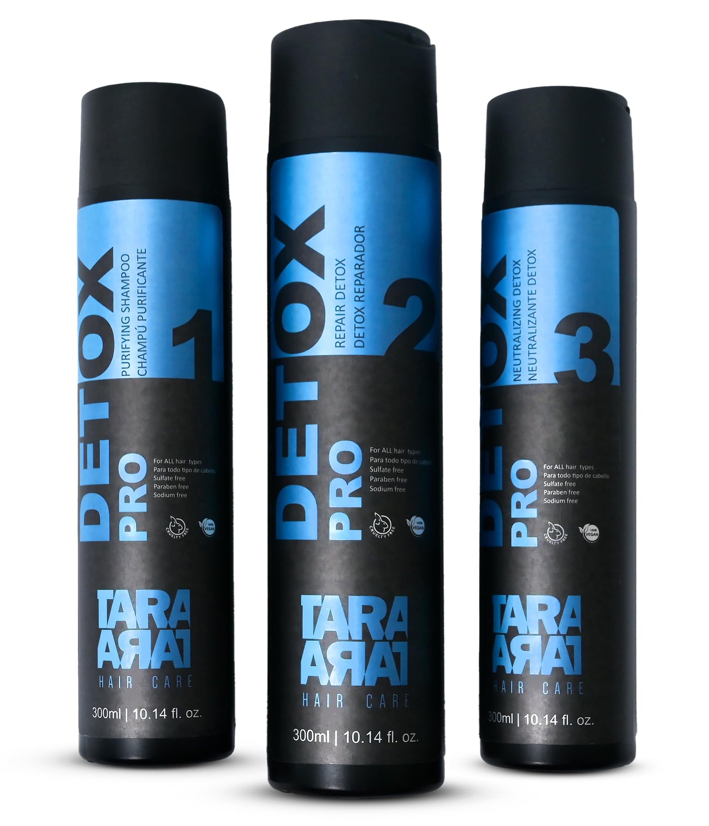 TARA HAIR CARE Detox Pro Treatment Set: Purifying Shampoo, Repair Conditioner, and Neutralizing - Sulfate Free, Color Safe Hair Shampoo Beauty & Personal Care Tara Hair Care