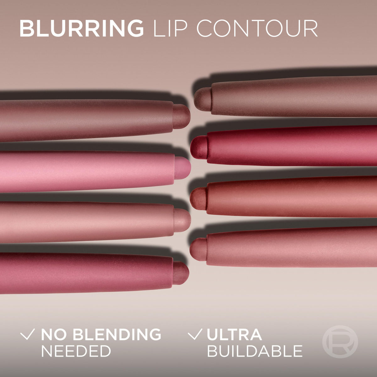 L'Oreal Paris Blurfiller Lip Liner, Lightweight, Buildable, and Sculpting Lip Pencil, Line, Define, and Contour for Fuller-Looking Lips, Bordeaux