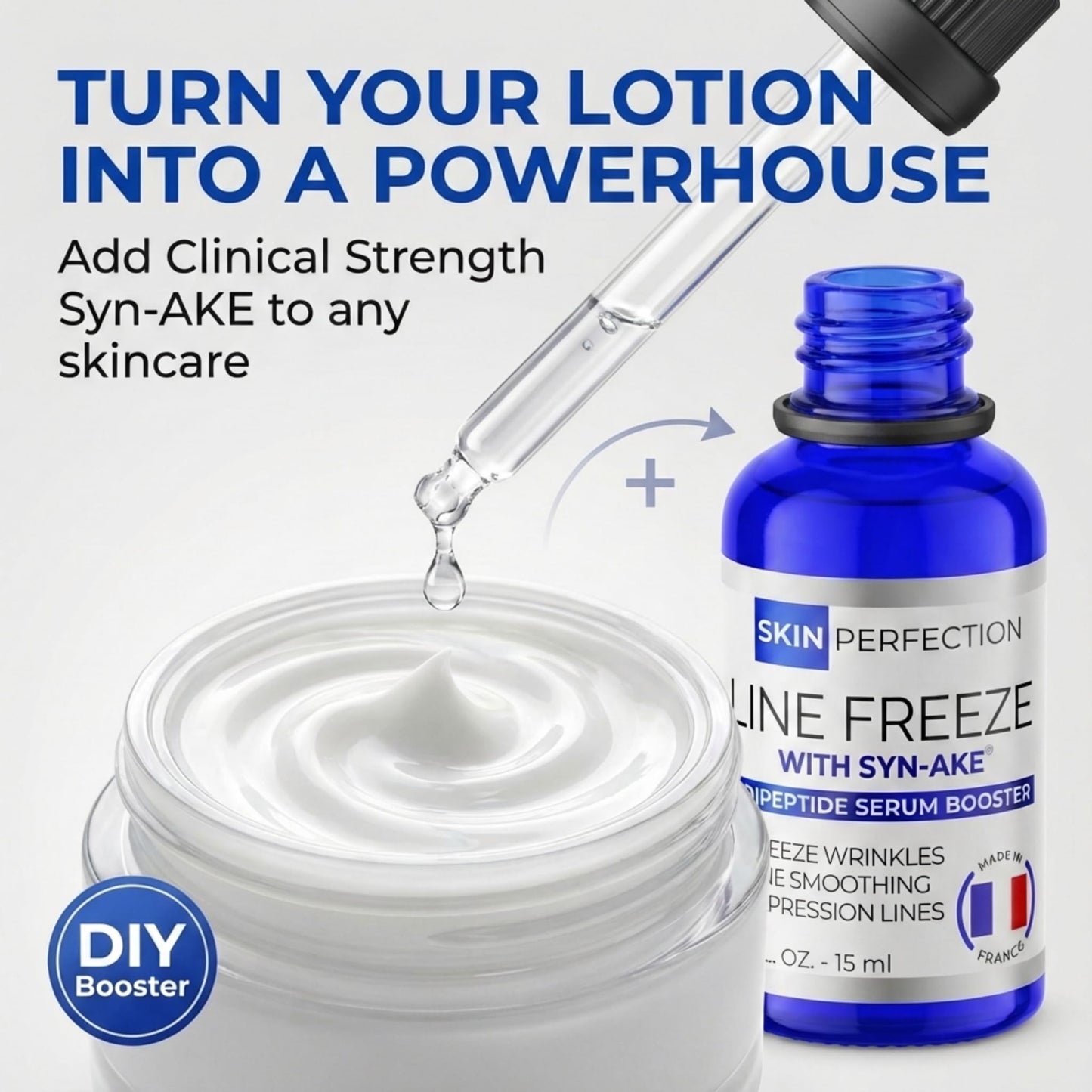 Skin Perfection Syn-AKE Freeze Wrinkles Peptide DIY Anti-Aging Skincare Booster Smooth Firm Vertical Expression Lines Between the Eyebrows the 11's .5 Beauty & Personal Care Skin Perfection