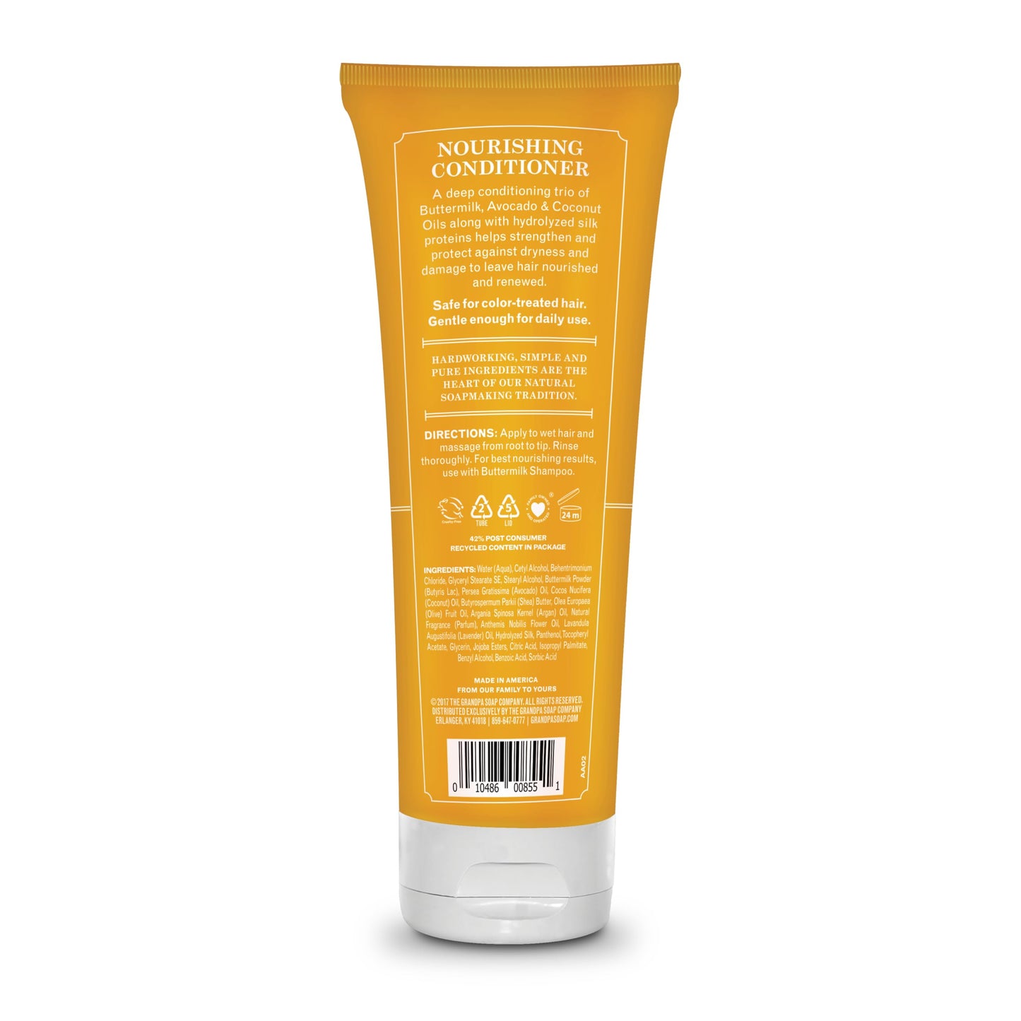 The Grandpa Soap Company Buttermilk Conditioner - Nourishing Formula to Help Strengthen and Hydrate Hair, With Coconut Oil & Silk Protein, Sulfates Beauty & Personal Care The Grandpa Soap Company