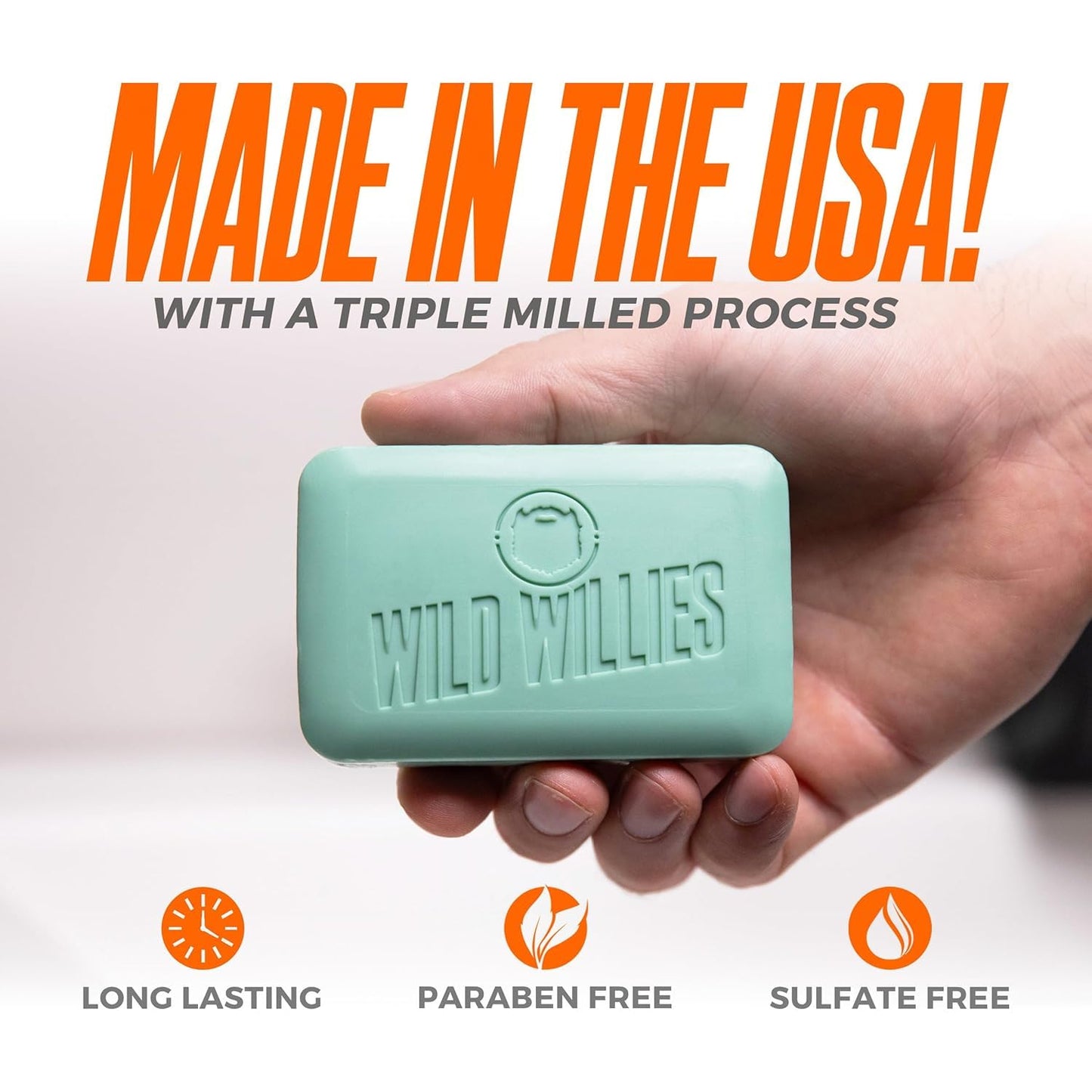 Wild Willies Mens Bar Soap - Moisturizing and Exfoliating Body Soap for Men with Coconut Oil and Jojoba Oil - Sunrise Ridge Citrus Scent - 6 oz, 3 Beauty & Personal Care Wild Willies