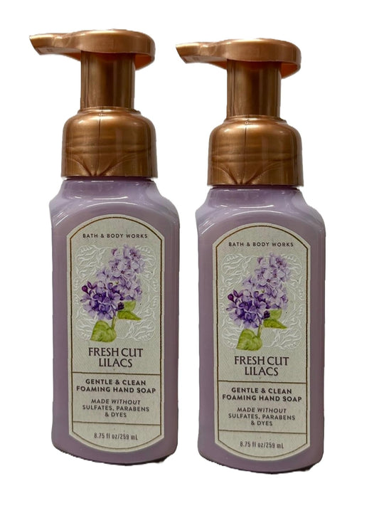 Bath and Body Works Gentle and Clean Foaming Hand Soap 8.75 oz each - Pack of 2 (Fresh Cut Lilacs) Beauty & Personal Care Bath & Body Works