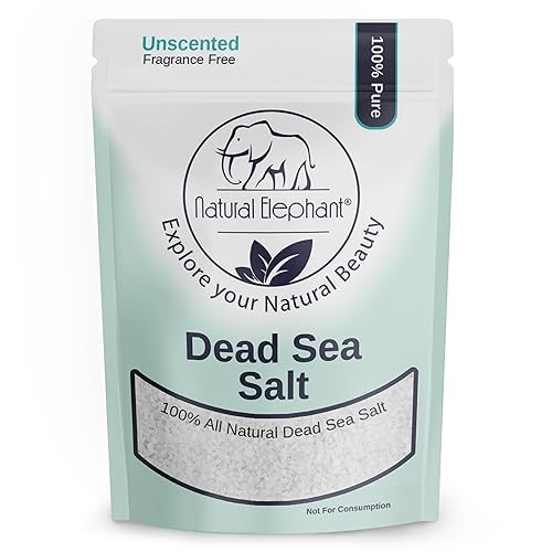Natural Elephant Dead Sea Bath Salt | 2 Pound Bag (32oz) | 100% Natural and Pure| Coarse Grain | Ideal for Baths and Soaks Beauty & Personal Care Natural Elephant