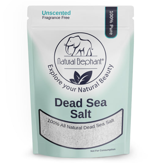 Natural Elephant Dead Sea Bath Salt | 2 Pound Bag (32oz) | 100% Natural and Pure| Coarse Grain | Ideal for Baths and Soaks Beauty & Personal Care Natural Elephant
