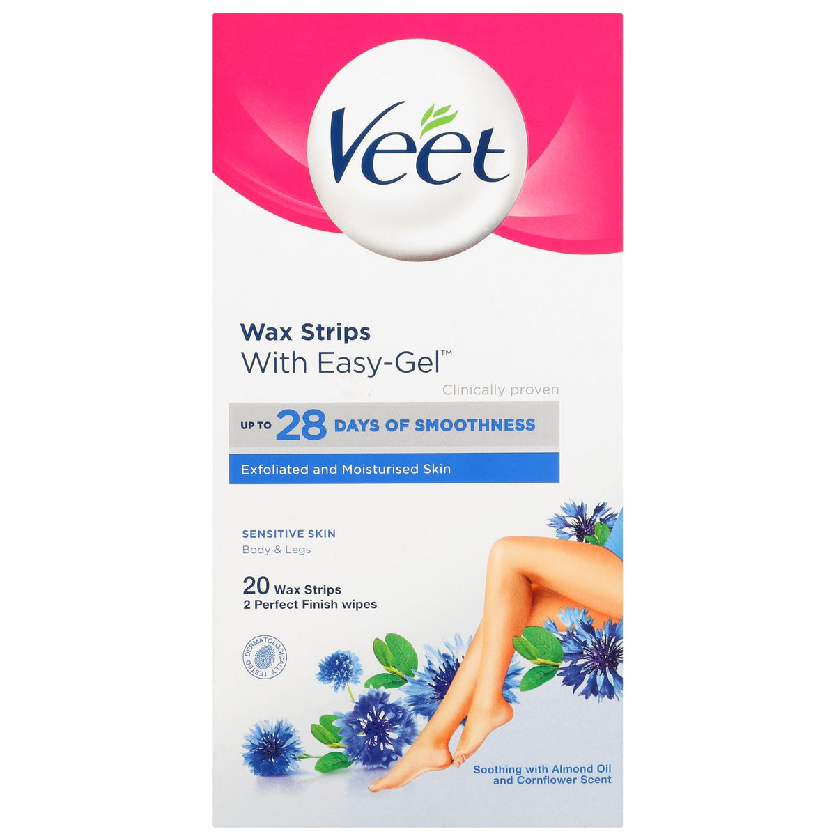 Veet Wax Strips for Sensitive Skin x 20 Beauty and Personal Care Veet
