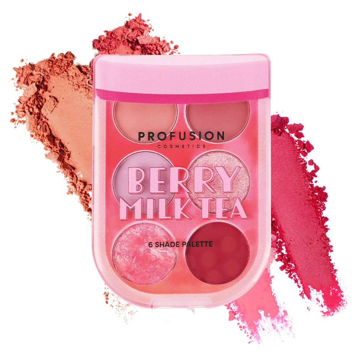 Profusion Cosmetics Milk Tea Eyeshadow Palette - 6 Highly Pigmented & Blendable Shades with Matte & Shimmer Finishes for Neutral & Smoky Looks Beauty & Personal Care Profusion Cosmetics