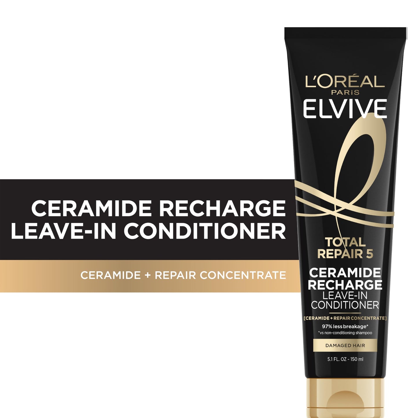 L'Oreal Paris Elvive Total Repair 5 Protein Recharge Leave In Conditioner Treatment and Heat Protectant, 5.1 Ounce Beauty & Personal Care L'Oreal Paris