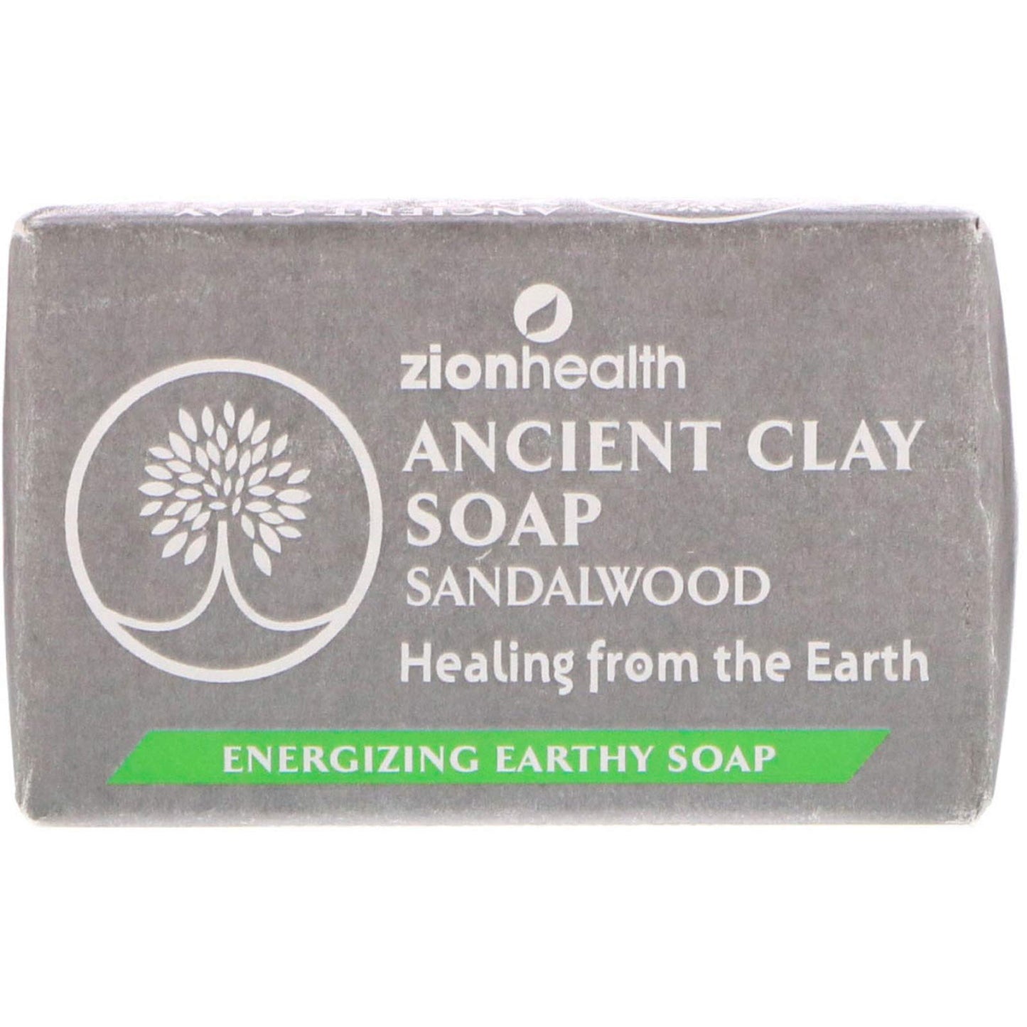 Ancient Clay Soap Sandalwood Zion Health 6 oz Bar Soap Beauty & Personal Care Adama Minerals