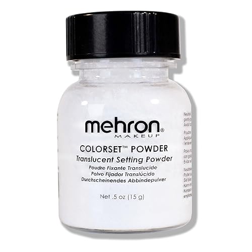 Mehron Makeup Colorset Powder | Translucent Setting Powder | Special Effects, Halloween, & Film 0.5 oz (14 g) Beauty & Personal Care Mehron