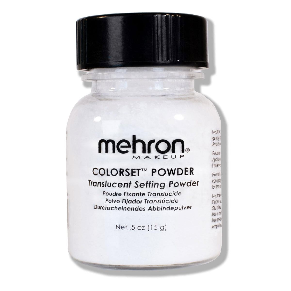 Mehron Makeup Colorset Powder | Translucent Setting Powder | Special Effects, Halloween, & Film 0.5 oz (14 g) Beauty & Personal Care Mehron