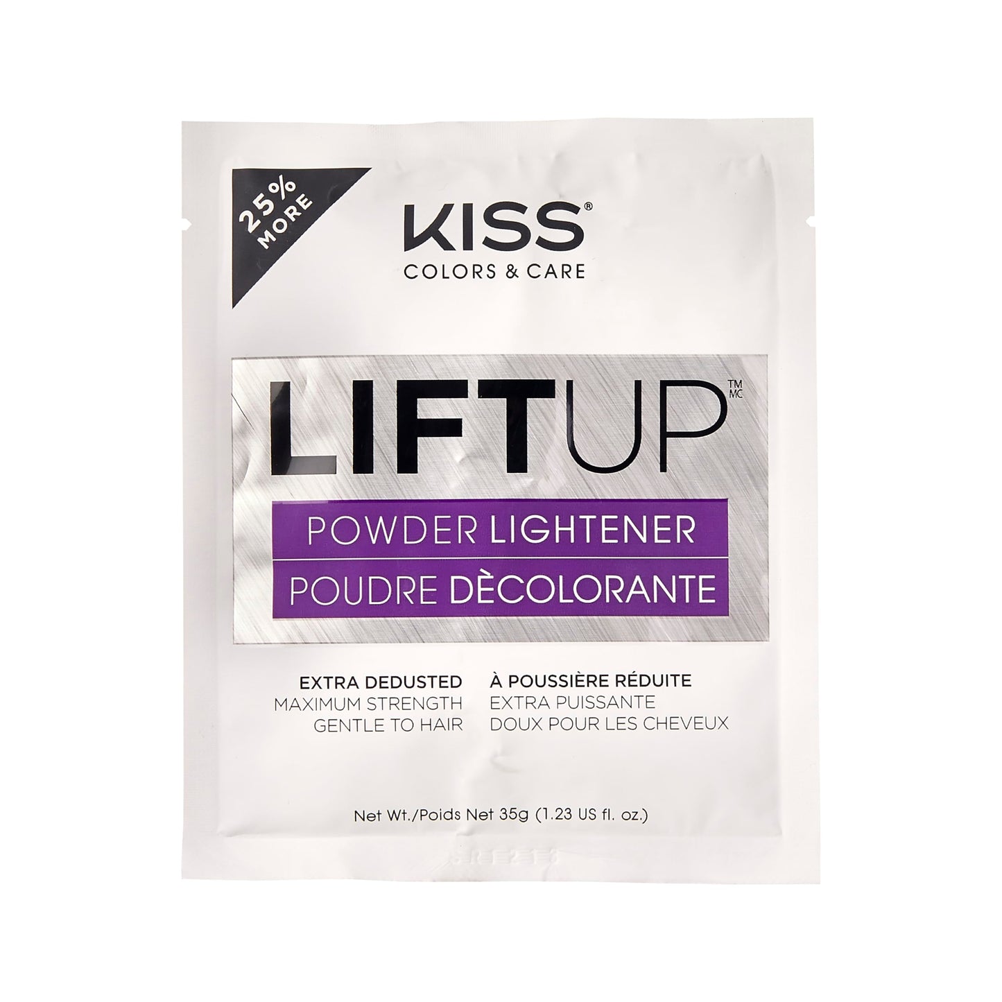 KISS Lift Up Complete Hair Bleach & Icy Silver Toner Kit, Gentle Conditioning Formula that Reduces Brassiness, Complete 6-Pc DIY Bleach Kit, ICE Beauty & Personal Care KISS