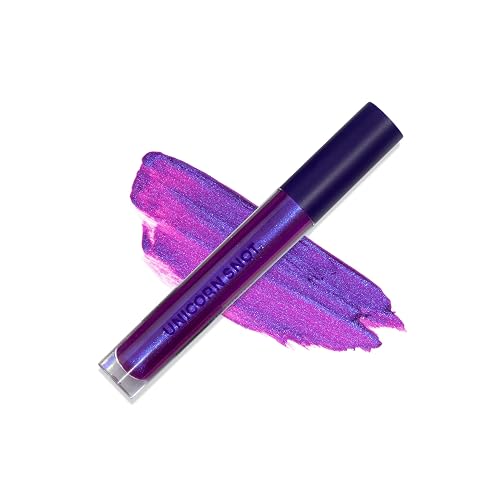 UNICORN SNOT Liquid Metal Lip Paint | Intense Pigment, Non-drying, Metallic Lip Color Makeup | Vegan & Cruelty-free Lip Makeup - BOOM (Atomic Purple) Beauty & Personal Care UNICORN SNOT
