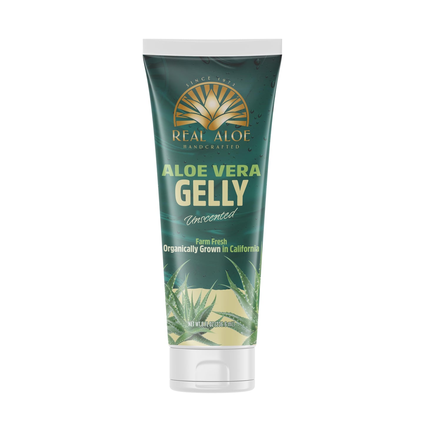 Real Aloe Aloe Vera Gelly - Unscented 8 oz (230 ml) Gel Beauty & Personal Care Real Aloe