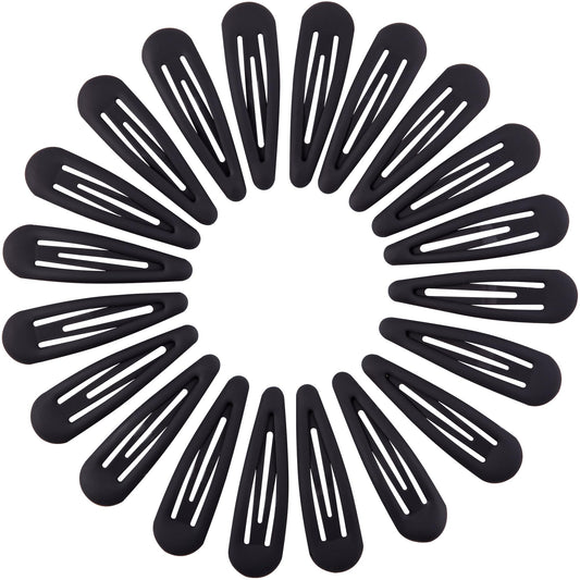 Cptots Small Hair Barrettes For Women No Slip Metal Snap Clips For Thin And Fine Hair,Matte Black,20 PCS,1.97 x 0.5 Inch. Beauty and Personal Care Cptots Default Title