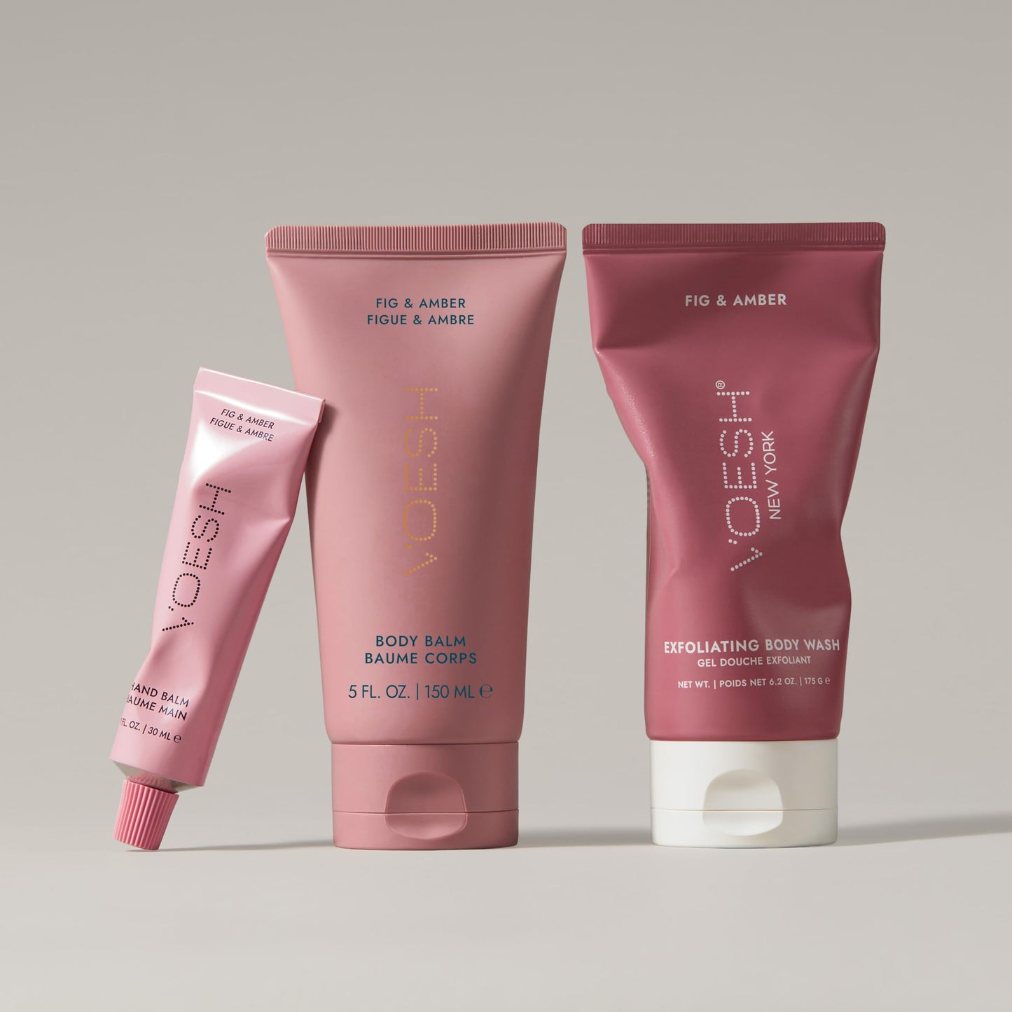 VOESH Hand & Body Glow Gift Set - 3-Piece Gift Set for Radiant Skin - Exfoliating Body Wash, Body Balm & Hand Balm - Vegan K-Beauty Korean Skincare Beauty and Personal Care VOESH