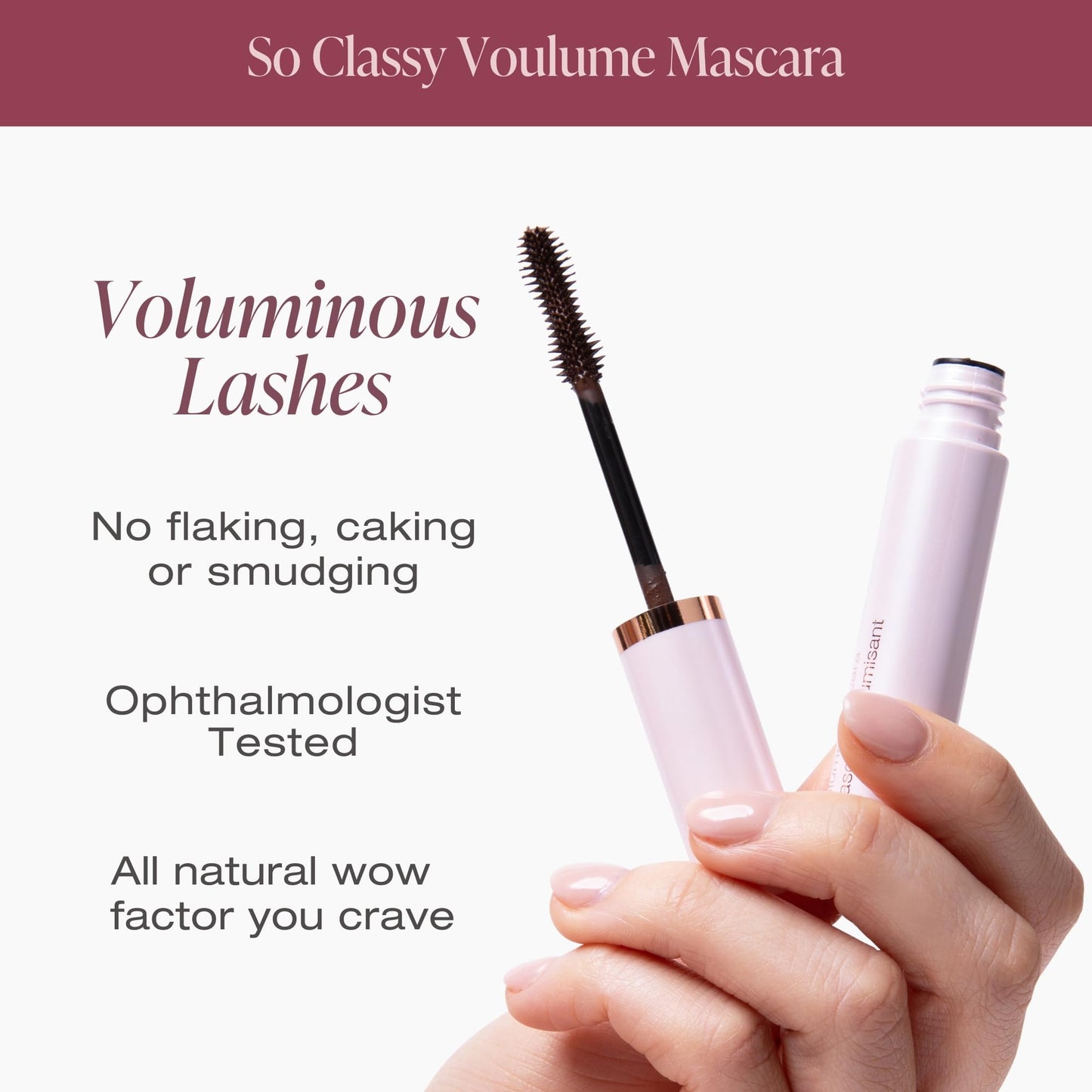 Mineral Fusion So Classy Volumizing & Lengthening Mascara, 0.3 Fl Oz, Dark Brown, Eye Makeup for Dramatic, Fuller Lashes, Helps Prevent Caking… Beauty & Personal Care Mineral Fusion