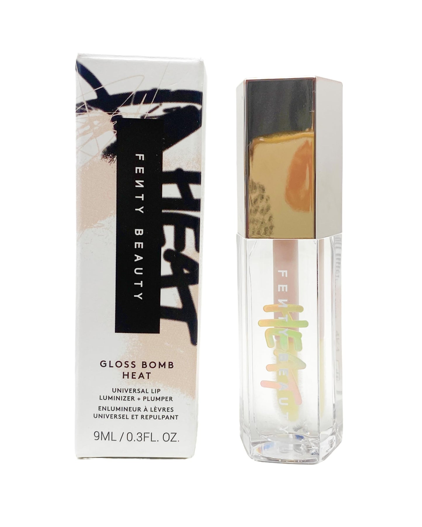 FENTY BEAUTY Gloss Bomb Heat Universal Lip Luminizer + Plumper - Glass Slipper Heat 07 (clear) .3 FL Oz Beauty & Personal Care FENTY BEAUTY