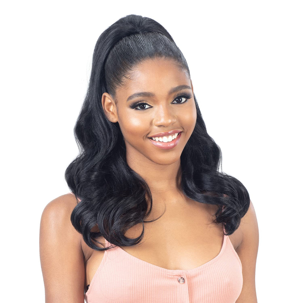 FreeTress Equal Wig Drawstring Ponytail Natural Me Natural Bouncy Curl (1)