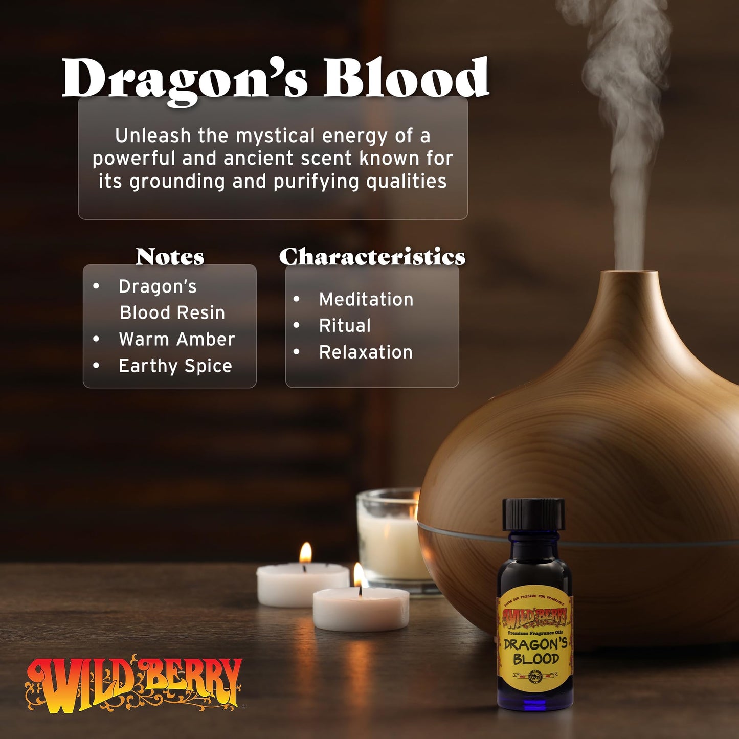 Dragon's Blood - Wildberry Scented Oil - 1/2 Ounce Bottle Beauty & Personal Care Wildberry Oil
