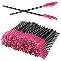 100PCS Disposable Eyelash Mascara Brushes for Eye Lashes Extension Eyebrow and Makeup(Rose) Beauty & Personal Care GUMIKE