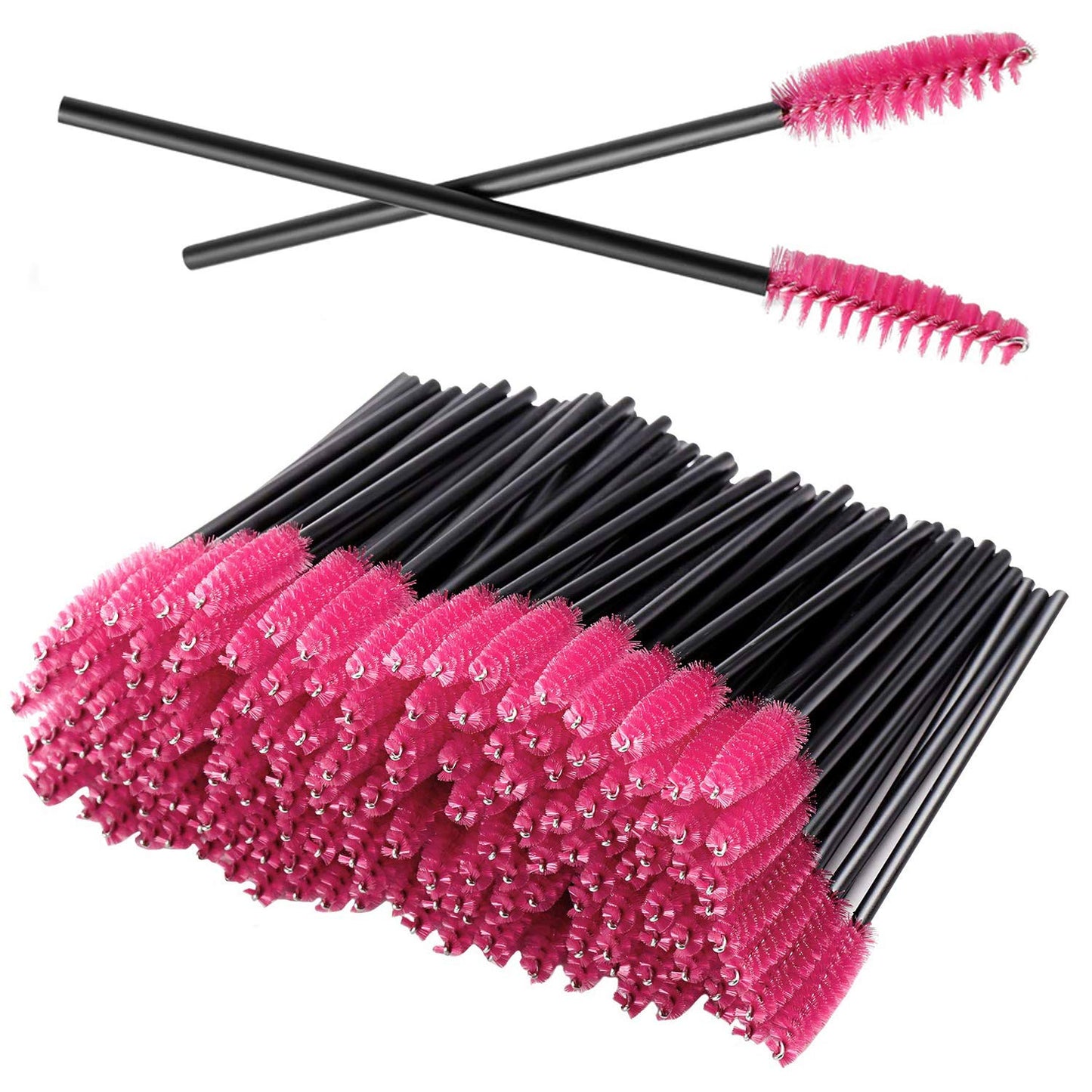 100PCS Disposable Eyelash Mascara Brushes for Eye Lashes Extension Eyebrow and Makeup(Rose) Beauty & Personal Care GUMIKE
