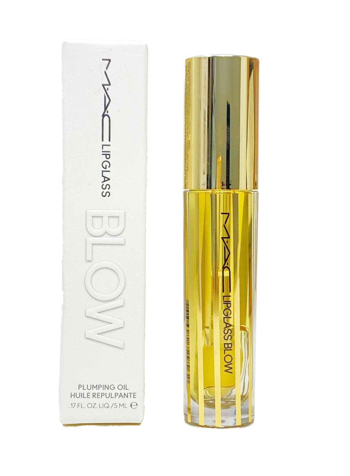 MAC Lip Glass Blow Plumping Oil - Ginger Zinger(.17 Fl Oz / 5 ml) Beauty and Personal Care MAC