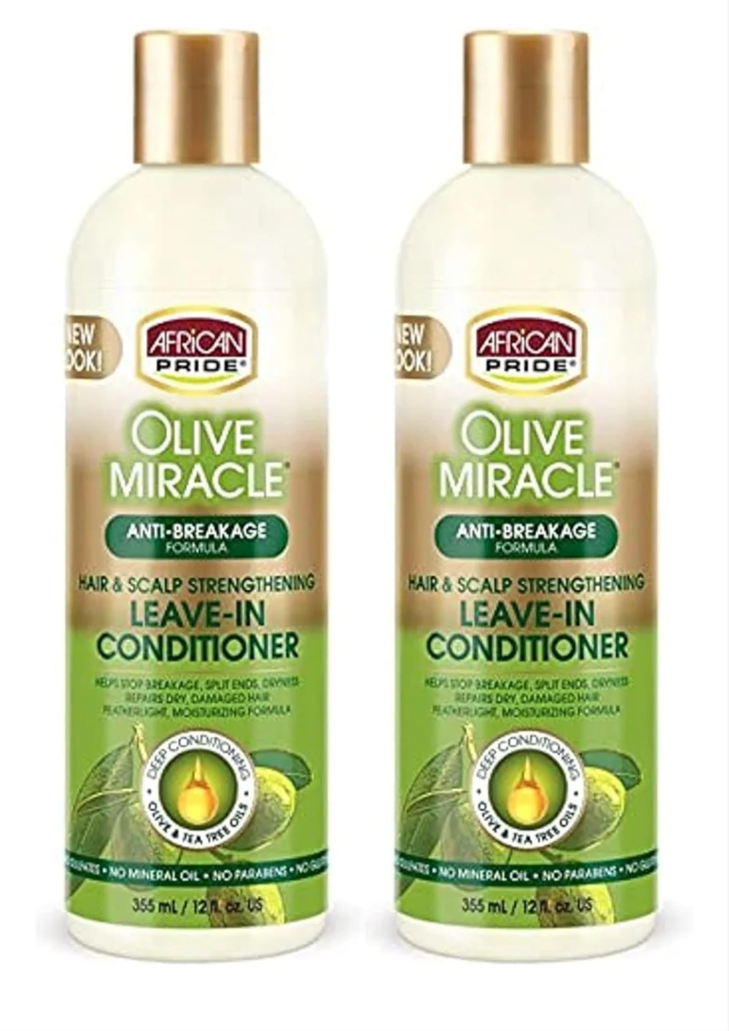 African Pride Olive Miracle Conditioner Leave-In 12 Ounce (354ml) (2 Pack) Beauty & Personal Care African Pride
