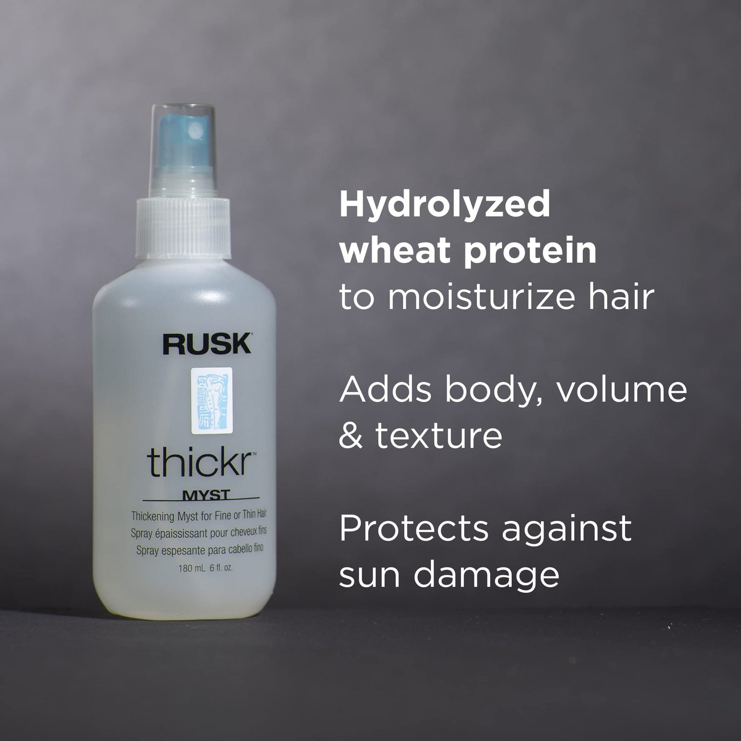 RUSK Designer Collection Thicker Thickening Myst for Fine or Thin Hair, Provides Body, Volume, and Texture, 6 fl. oz Beauty & Personal Care RUSK